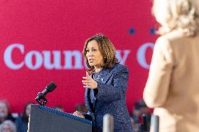 Vice President Kamala Harris Campaigns In Bucks County