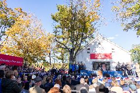 Vice President Kamala Harris Campaigns In Bucks County