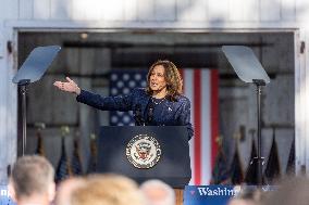 Vice President Kamala Harris Campaigns In Bucks County