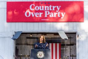 Vice President Kamala Harris Campaigns In Bucks County