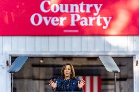 Vice President Kamala Harris Campaigns In Bucks County