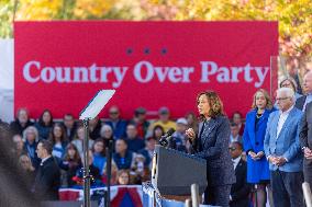 Vice President Kamala Harris Campaigns In Bucks County