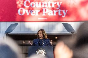 Vice President Kamala Harris Campaigns In Bucks County