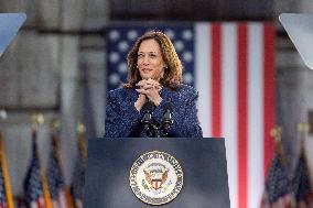 Vice President Kamala Harris Campaigns In Bucks County