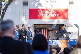 Vice President Kamala Harris Campaigns In Bucks County