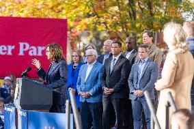 Vice President Kamala Harris Campaigns In Bucks County