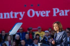 Vice President Kamala Harris Campaigns In Bucks County