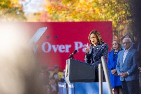 Vice President Kamala Harris Campaigns In Bucks County