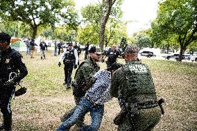 Indian Tribe Camp On The National Mall In Washington DC  One Protesters Was Arrested  For Assault On A Office .