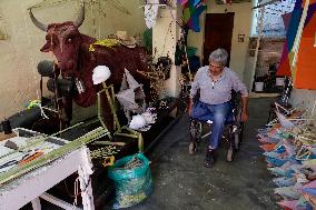 Artisans Get Ready To Sell Their Products On The Eve Of The Day Of The Dead In Mexico City