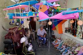 Artisans Get Ready To Sell Their Products On The Eve Of The Day Of The Dead In Mexico City