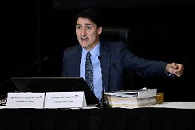 Justin Trudeau At The Foreign Interference Commission - Ottawa