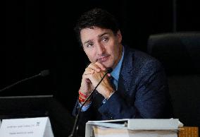 Justin Trudeau At The Foreign Interference Commission - Ottawa