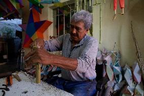 Artisans Get Ready To Sell Their Products On The Eve Of The Day Of The Dead In Mexico City