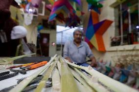 Artisans Get Ready To Sell Their Products On The Eve Of The Day Of The Dead In Mexico City