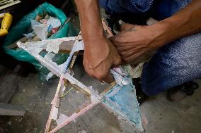 Artisans Get Ready To Sell Their Products On The Eve Of The Day Of The Dead In Mexico City