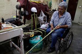 Artisans Get Ready To Sell Their Products On The Eve Of The Day Of The Dead In Mexico City