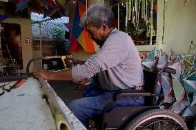 Artisans Get Ready To Sell Their Products On The Eve Of The Day Of The Dead In Mexico City