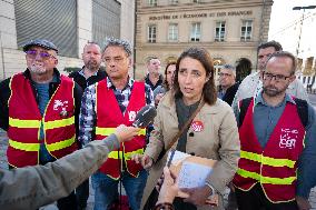 The CGT Received by Marc Ferracci, Minister Delegate for Industry - Paris