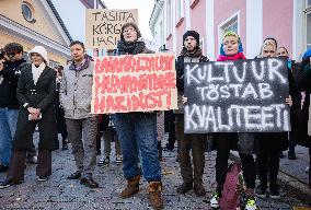 Students protest