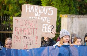 Students protest