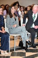 Queen Letizia During Mental Health World Day - Madrid