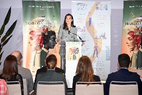 Queen Letizia During Mental Health World Day - Madrid