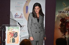 Queen Letizia During Mental Health World Day - Madrid