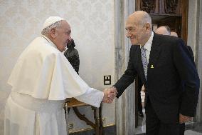 Pope Francis Meets Former Israeli And Palestinian Ministers - Vatican