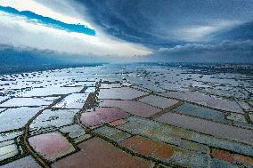 Colorful Salt Lake in Yuncheng