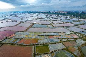 Colorful Salt Lake in Yuncheng