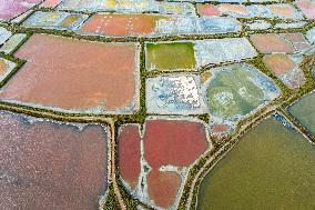 Colorful Salt Lake in Yuncheng