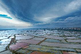 Colorful Salt Lake in Yuncheng