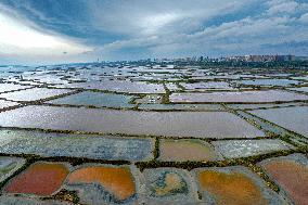 Colorful Salt Lake in Yuncheng