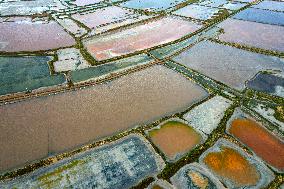 Colorful Salt Lake in Yuncheng