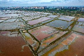 Colorful Salt Lake in Yuncheng