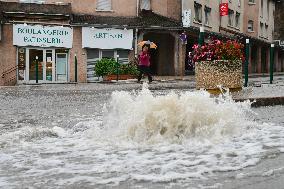 Floods And Flooding In The Loire In France