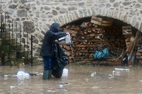 Floods And Flooding In The Loire In France