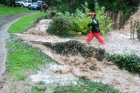 Floods And Flooding In The Loire In France