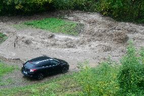 Floods And Flooding In The Loire In France