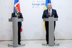 Joint news conference of Ukrainian and Norwegian FMs in Kyiv