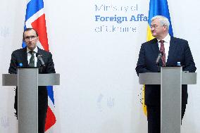 Joint news conference of Ukrainian and Norwegian FMs in Kyiv