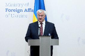 Joint news conference of Ukrainian and Norwegian FMs in Kyiv