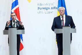 Joint news conference of Ukrainian and Norwegian FMs in Kyiv