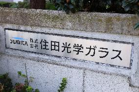 Sumida Optical Glass signboard and logo