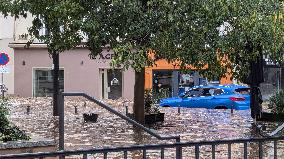 Flooding Following Heavy Rain - Annonay