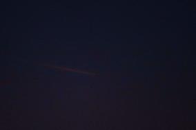 Comet (Tsuchinshan - ATLAS)  Appears In The Sky Shortly After Sunset In Egypt