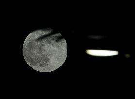 Super Moon Rise Over Doha City