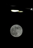 Super Moon Rise Over Doha City