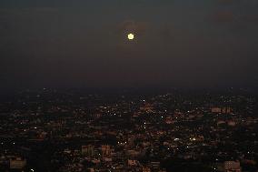 Hunter's Supermoon Seen From Colombo, Sri Lanka